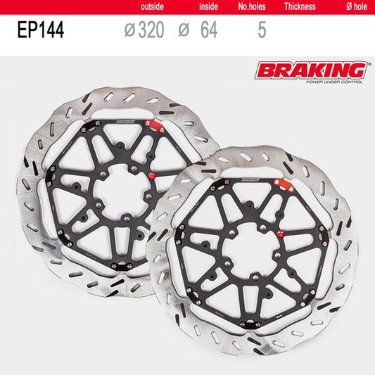 Braking Bremsscheibenset EP144L/R passend für KTM