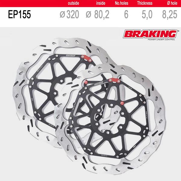 Braking Bremsscheibenset EP155L/R passend für BMW
