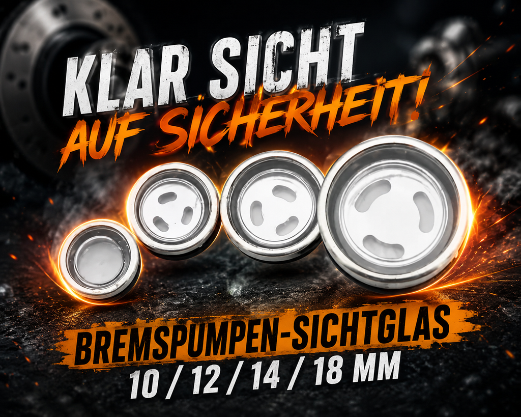 Bremspumpen-Sichtglas 10 / 12 / 14 / 18 mm