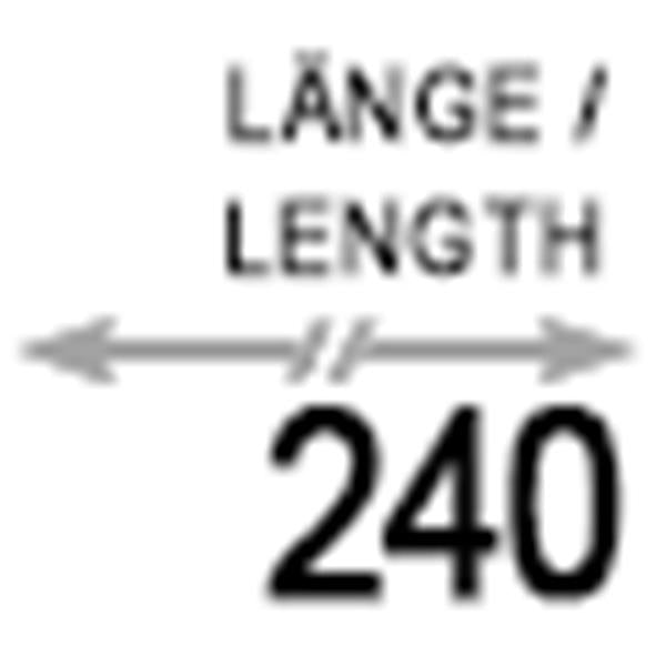 LighTech Schaltstange Alu schwarz 240mm