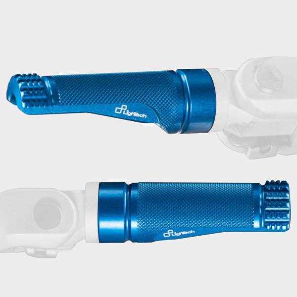 LighTech Fußraste Alu blau 1 Paar