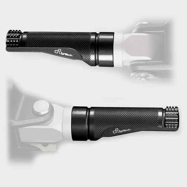 LighTech Fußraste Alu schwarz 1 Paar