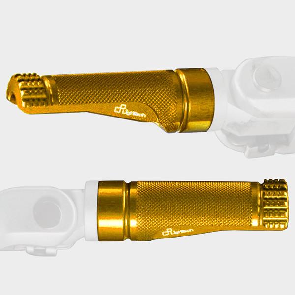 LighTech Fußraste Alu gold 1 Paar