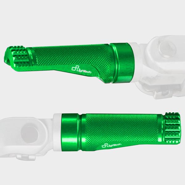 LighTech Fußraste Alu grün 1 Paar