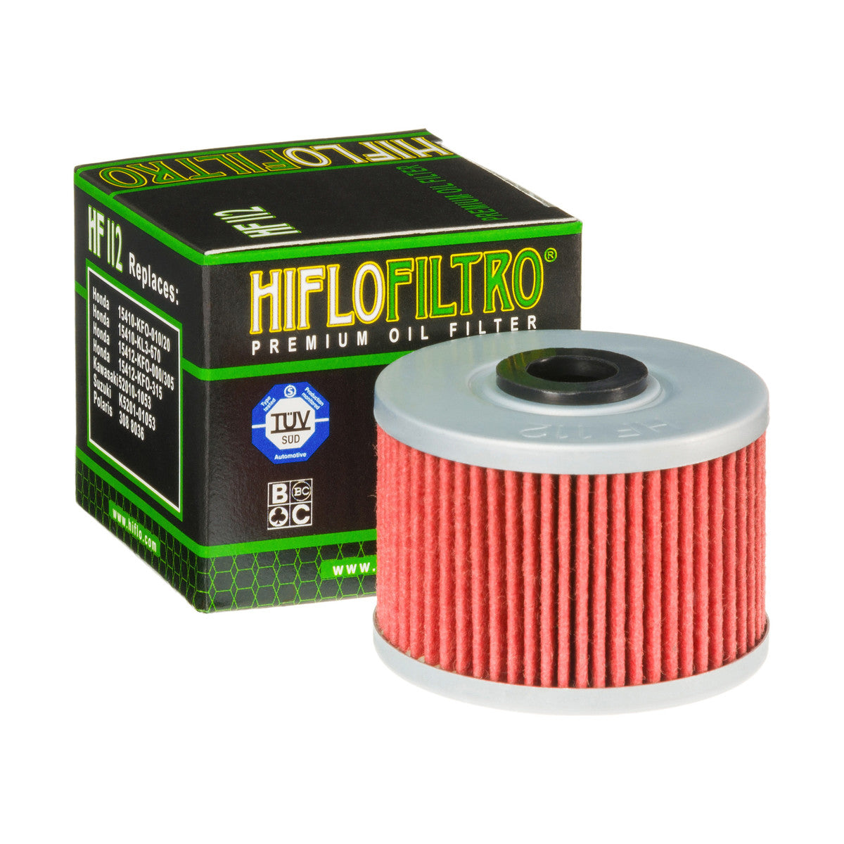 HifloFiltro HF112 Ölfilter passend für Honda, Kawasaki und Suzuki
