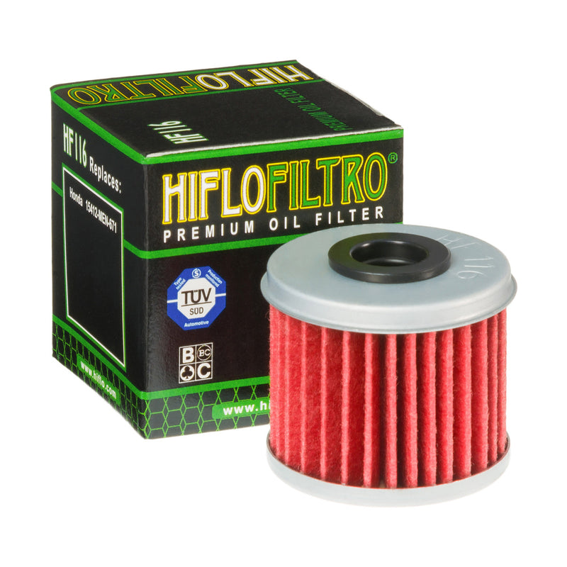 HifloFiltro HF116 Ölfilter passend für Honda, Husqvarna und Polaris