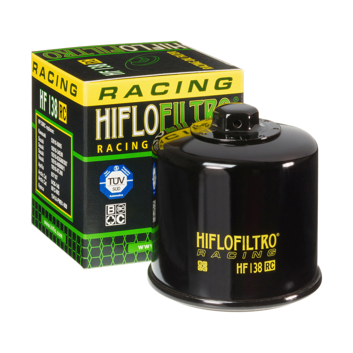HifloFiltro HF138 Ölfilter passend für Kawasaki, Suzuki und Aprilia
