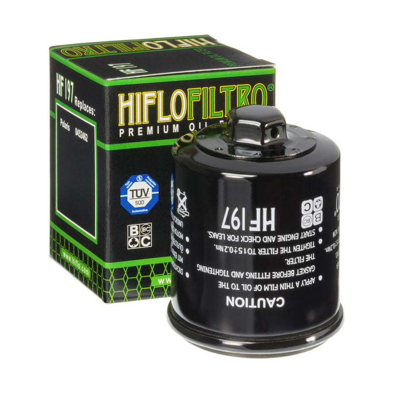 HifloFiltro HF197 Ölfilter passend für Polaris, Benelli und Aeon