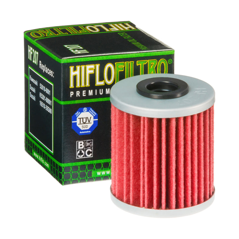 HifloFiltro HF207 Ölfilter passend für Kawasaki, Suzuki und Betamotor