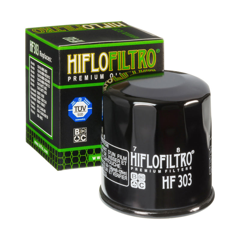 HifloFiltro HF303 Ölfilter passend für Honda, Kawasaki und Yamaha