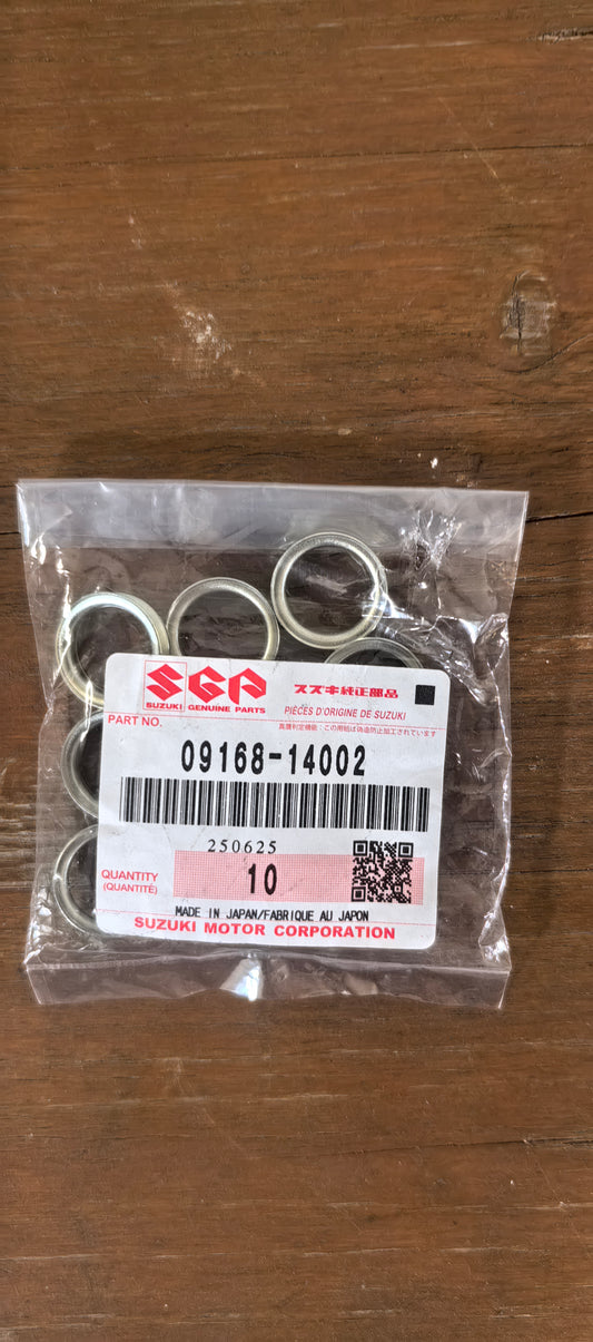 Suzuki Original Dichtung 09168-14002 – Gasket 13,8 × 18,8 × 4,8 mm
