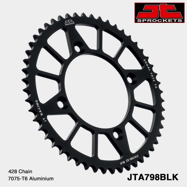 Alu Kettenrad JT JTA798.50BLK, 50 Zähne Teilung 428 schwarz