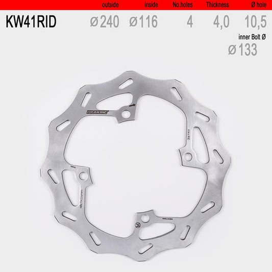 Bremsscheibe hinten WAVE fix KW41RID passend für Kawasaki und Suzuki