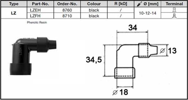 NGK Kerzenstecker LZFH