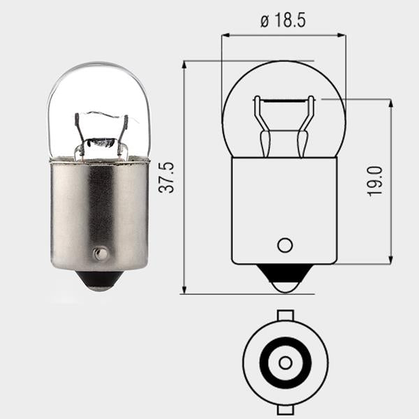 Lampe 12V 10W BA15S