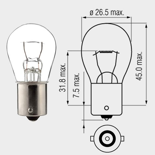 Lampe 12V 21W BA15S HeavyDuty