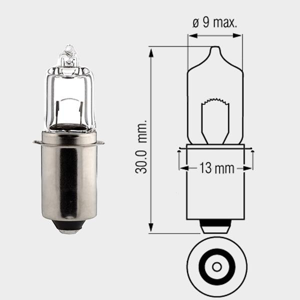Fahrrad Halogen-Stecklampe 6V2,4W