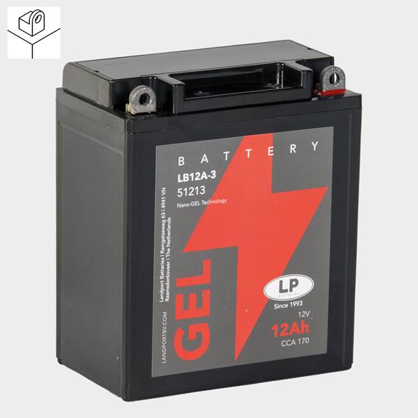 Landport Motorradbatterie LB12A-3 12V 12Ah
