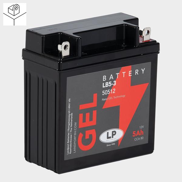 Landport Motorradbatterie LB5L-3 12V 5Ah