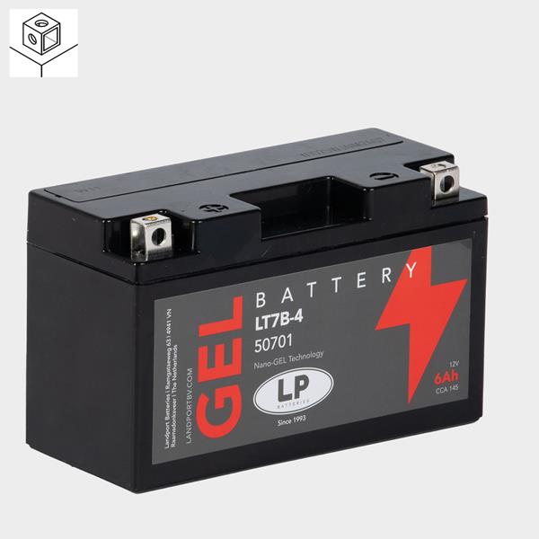 Landport Motorradbatterie LT7B-4 12V 6Ah