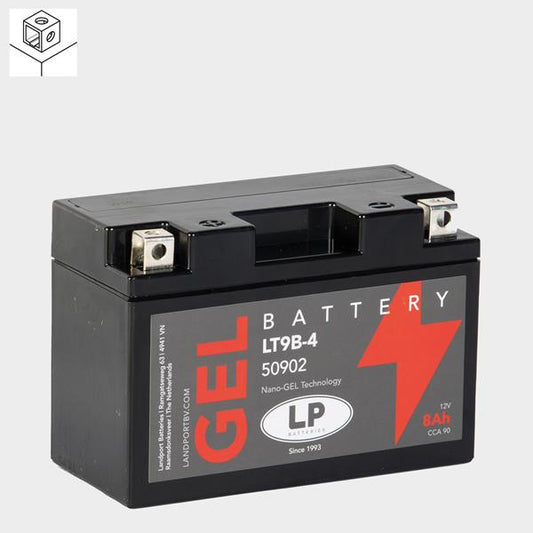 Landport Motorradbatterie LT9B-4 12V 8Ah