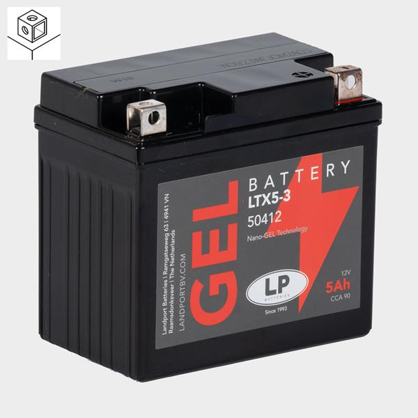 Landport Motorradbatterie LTX5-3 12V