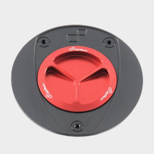 LighTech Tankdeckel Kawasaki sw/rot passend für Kawasaki