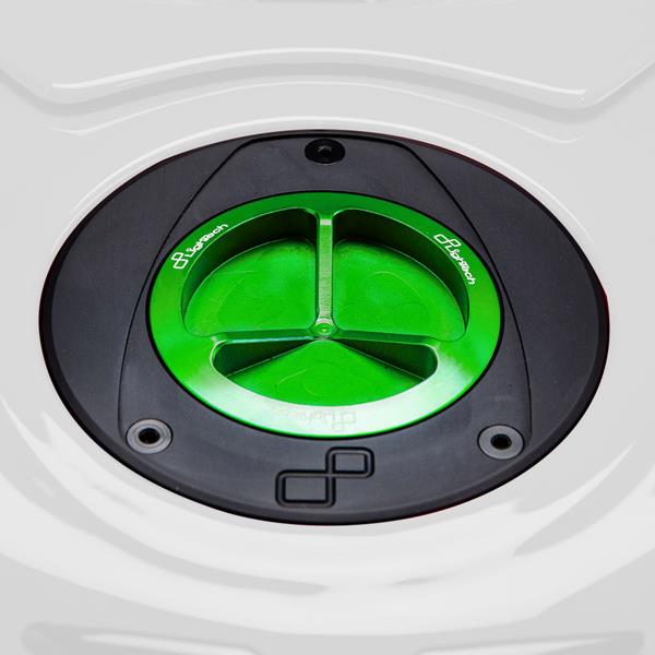 LighTech Tankdeckel Kawasaki sw/grün passend für Kawasaki