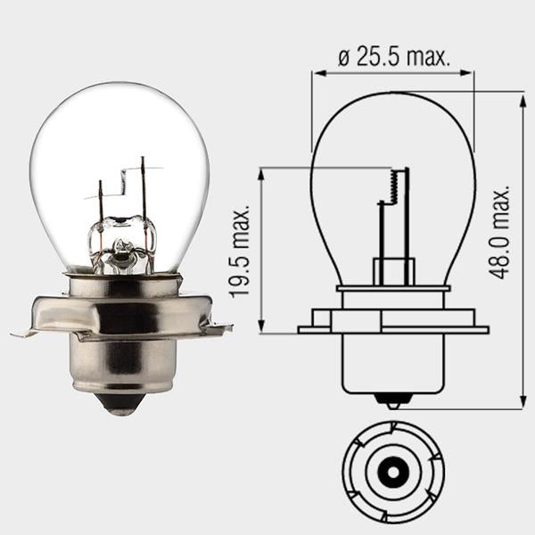 Lampe 6V 15W P26S passend für Yamaha