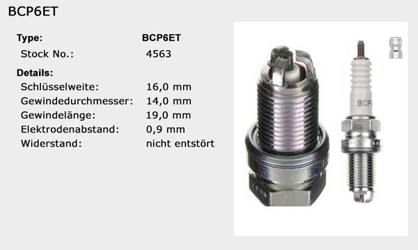 NGK Zündkerze BCP6ET