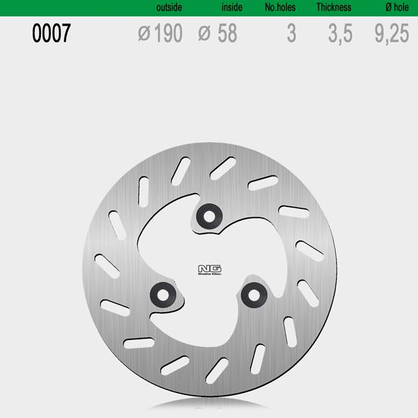 Bremsscheibe NG007