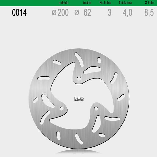 Bremsscheibe NG014 passend für Rieju