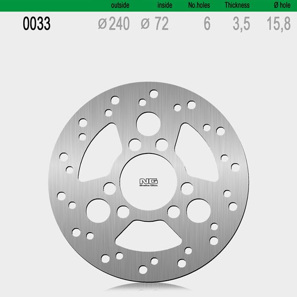Bremsscheibe NG033 passend für GasGas