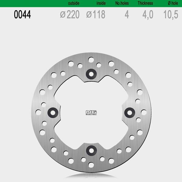 Bremsscheibe NG044 passend für Kawasaki und Suzuki