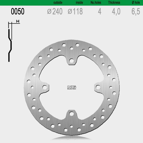 Bremsscheibe NG050 passend für Honda