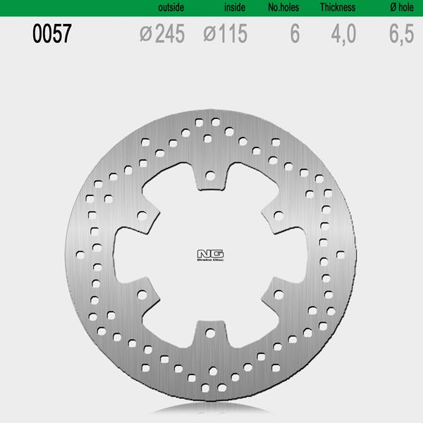 Bremsscheibe NG057 passend für Yamaha