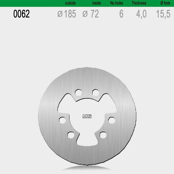Bremsscheibe NG062 passend für GasGas