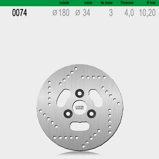 Bremsscheibe NG074 passend für Suzuki