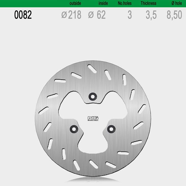 Bremsscheibe NG082 passend für Derbi und Yamaha