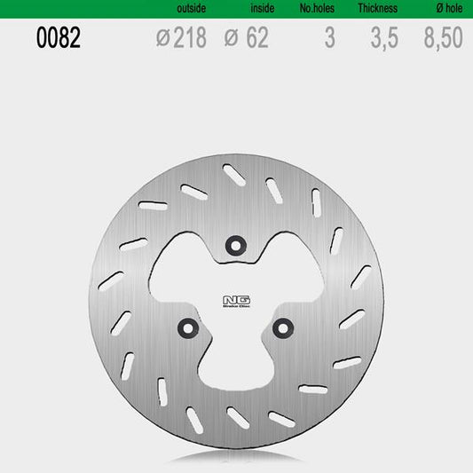 Bremsscheibe NG082 passend für Derbi und Yamaha