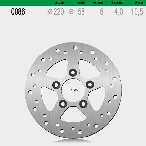 Bremsscheibe NG086 passend für Kymco