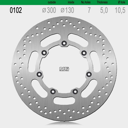 Bremsscheibe NG102 passend für Kawasaki