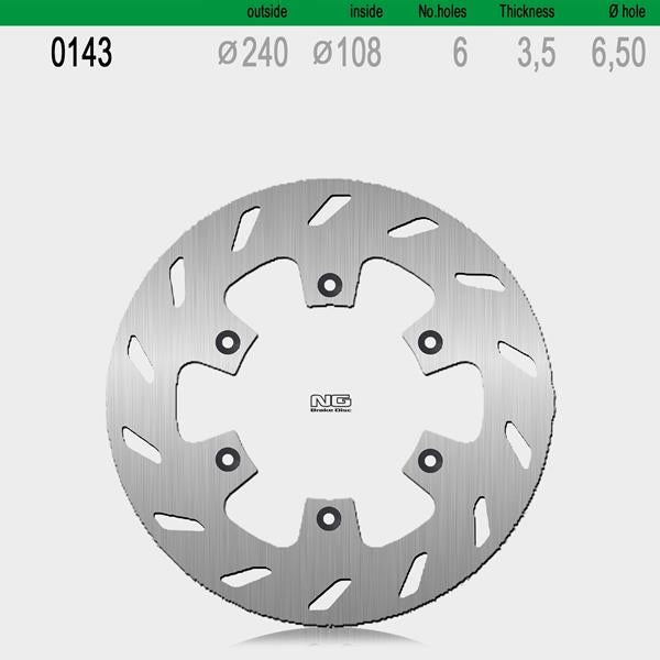 Bremsscheibe NG143 passend für Rieju