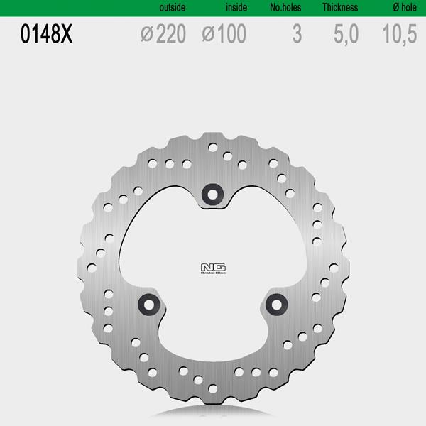Bremsscheibe NG148X passend für Kawasaki