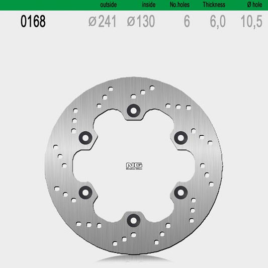 Bremsscheibe NG168 passend für Kawasaki