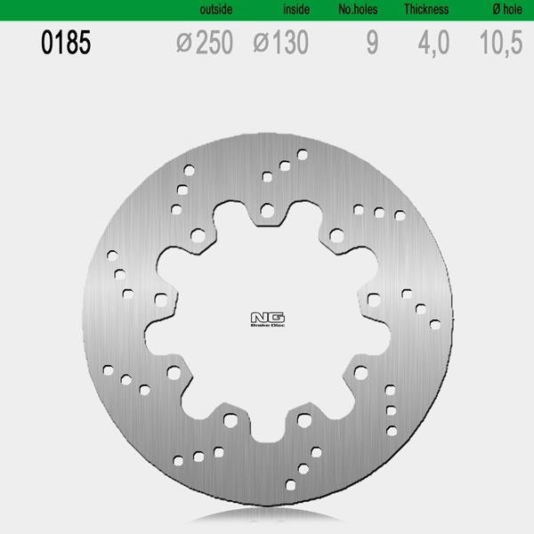Bremsscheibe NG185 passend für Kawasaki