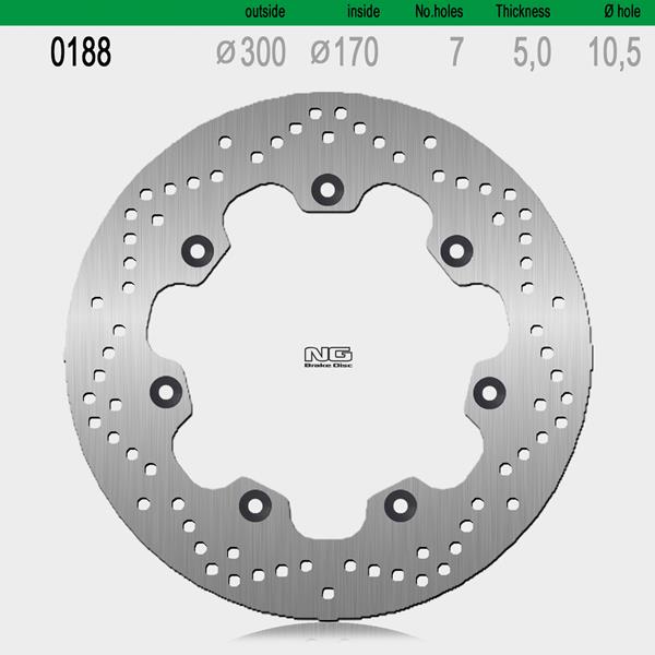 Bremsscheibe NG188 passend für Kawasaki