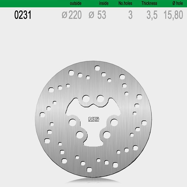 Bremsscheibe NG231 passend für HRD