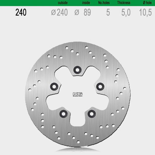 Bremsscheibe NG240 passend für Kawasaki, Kymco und Suzuki
