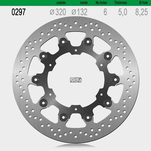 Bremsscheibe NG297 passend für Yamaha